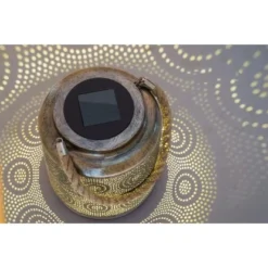 Amare LED-Solarlaterne Metall Gold Grob 16 Amare LED-Solarlaterne Metall Gold Grob -Angebote Licht Welt Store 4251083908806 4655 04