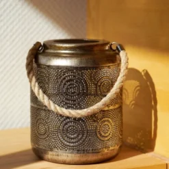 Amare LED-Solarlaterne Metall Gold Grob 18 Amare LED-Solarlaterne Metall Gold Grob -Angebote Licht Welt Store 4251083908806 4655 07