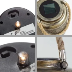 Amare LED-Solarlaterne Metall Gold Grob 20 Amare LED-Solarlaterne Metall Gold Grob -Angebote Licht Welt Store 4251083908806 4655 09