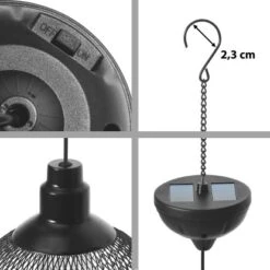 Amare LED-Solar-Hängeleuchte Schwarz -Angebote Licht Welt Store 4251083908813 4655 11