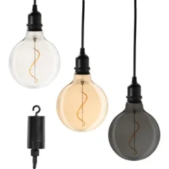 Amare LED-Glaskugel Glow 3er Set Mit Batterie Klar, Gold & Smokey -Angebote Licht Welt Store 4251083910076 4655 08