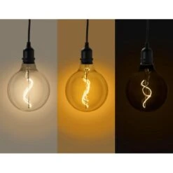 Amare LED-Glaskugel Glow 3er Set Mit Netzstecker Klar, Gold & Smokey -Angebote Licht Welt Store 4251083910113 4655 05