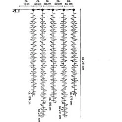 Amare LED-Clusterlichterkette Lichtervorhang Grün -Angebote Licht Welt Store 4251083910168 4655 06