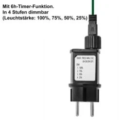 Amare LED-Clusterlichterkette Lichtervorhang Grün -Angebote Licht Welt Store 4251083910168 4655 08