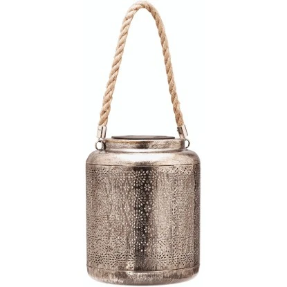 Amare LED-Solarlaterne Metall Gold Fein 2 Amare LED-Solarlaterne Metall Gold Fein – Bild 2