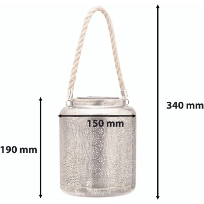 Amare LED-Solarlaterne Metall Gold Fein 8 Amare LED-Solarlaterne Metall Gold Fein – Bild 8