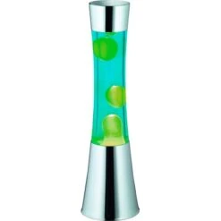 Halogen Lava-Leuchte Gelb-Blau