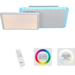 Leuchten Direkt LED-Deckenleuchte Arenda Weiß 45,3 Cm X 33 Cm CCT/ RGB -Angebote Licht Welt Store 43689979140 2426 AI 02.jpg