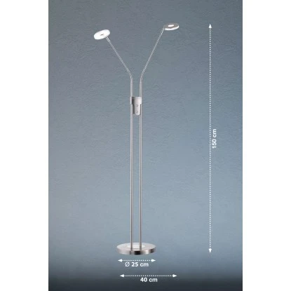 Fischer & Honsel LED-Stehlampe Dent 2 X 6 W Warmweiß 3 Fischer & Honsel LED-Stehlampe Dent 2 X 6 W Warmweiß – Bild 3