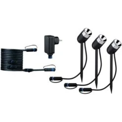 Paulmann Plug & Shine Starter-Set Spotlight Pike IP67 Warmweiß -Angebote Licht Welt Store 495172 2425 03