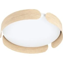 Eglo LED-Deckenleuchte Valcasotto Ø 35 Cm Braun-Weiß