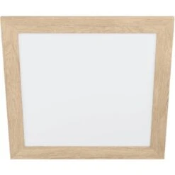 Eglo LED-Deckenleuchte Piglionasso 50 Cm X 50 Cm Hellbraun-Weiß