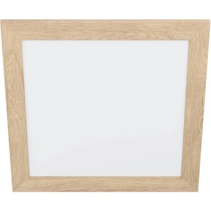 Eglo LED-Deckenleuchte Piglionasso 50 Cm X 50 Cm Hellbraun-Weiß 1 Eglo LED-Deckenleuchte Piglionasso 50 Cm X 50 Cm Hellbraun-Weiß