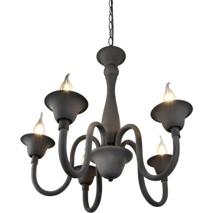 Trio Lüsterkrone Elsa 5xE14 Anthrazit 2 Trio Lüsterkrone Elsa 5xE14 Anthrazit – Bild 2