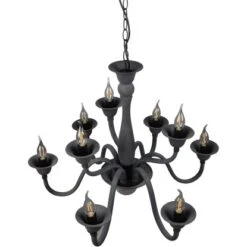 Trio Lüsterkrone Elsa 9xE14 Anthrazit -Angebote Licht Welt Store 5035944 2451 4