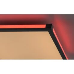 Leuchten Direkt LED-Deckenleuchte Mario Schwarz 45 Cm X 45 Cm CCT/ RGB -Angebote Licht Welt Store 507832 2426 2