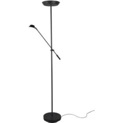 Trio LED-Stehleuchte Haora 17W + 3,5W Touch-Dimmer Schwarz Matt -Angebote Licht Welt Store 527671 2451 0 1