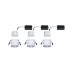 Paulmann LED Einbauleuchten-Set Gil Coin 3StepDim Rd Starr 3x6W Weiß Matt/Eisen Alu -Angebote Licht Welt Store 528198 2425 13