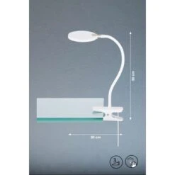 Fischer & Honsel LED Klemmleuchte Luiz 35 Cm X 10,5 Cm Weiß -Angebote Licht Welt Store 5283908 1546 3