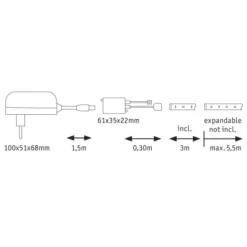 Paulmann MaxLED 250 Basis-Set 3 M RGBW IP20 3000K 20W 230/24V 24VA Silber 27 Paulmann MaxLED 250 Basis-Set 3 M RGBW IP20 3000K 20W 230/24V 24VA Silber -Angebote Licht Welt Store 536148 2425 13