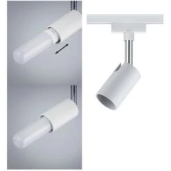 Paulmann URail Spot Pure I Weiß Ohne Leuchtmittel, Max. 10W GU10