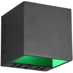 Trio LED Wandleuchte Figo Schwarz Matt 100 Mm X 100 Mm X 100 Mm -Angebote Licht Welt Store 592536 2451 3