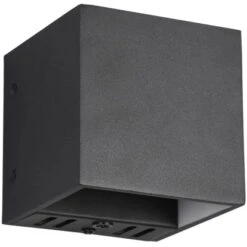 Trio LED Wandleuchte Figo Schwarz Matt 100 Mm X 100 Mm X 100 Mm -Angebote Licht Welt Store 592536 2451 5
