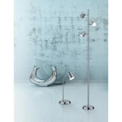 Trio LED Stehleuchte Narcos Nickel Matt 1540 Mm X 280 Mm X 180 Mm -Angebote Licht Welt Store 593457 2451 8