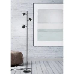 Trio LED Stehleuchte Narcos Schwarz Matt 1540 Mm X 280 Mm X 180 Mm -Angebote Licht Welt Store 593487 2451 9