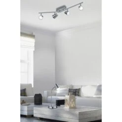 Trio LED Tischleuchte Narcos Nickel Matt 380 Mm X 150 Mm X 230 Mm -Angebote Licht Welt Store 594015 2451 8