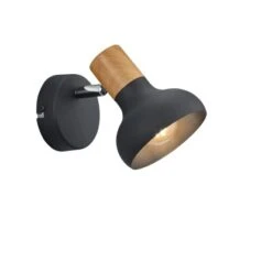 Reality Spot Latika 1-flammig Schwarz Matt 12 Cm X 10 Cm