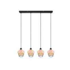 Reality Pendelleuchte Borka 4-flammig Naturbelassen 95 Cm X 17,5 Cm -Angebote Licht Welt Store 612132 2451 1