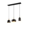 Trio Pendelleuchte Chiraz 3-flammig Schwarz Matt 63 Cm X 20 Cm
