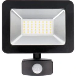 LED-Strahler 4000 K IP44 Sensor Sanan LED 30 W 3300 Lm Schwarz -Angebote Licht Welt Store 692813 11020200 08