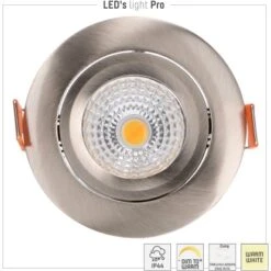 Spot 4,5 W 350 Lm CCT 2000-2700 K Ø 6,8 Cm Dimmbar Nickel -Angebote Licht Welt Store 693110 11020200 12