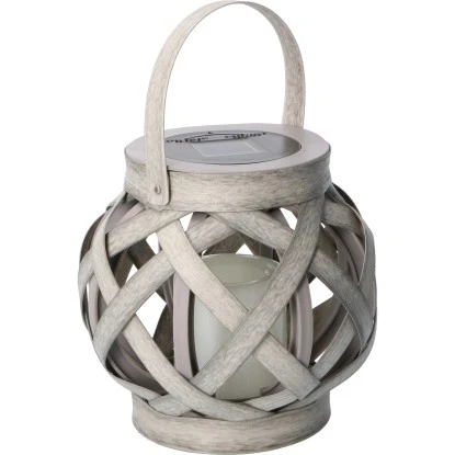 Laterne Mit Solarkerze Durban 2 Lm 2000 K IP44 Sensor Grau 1 Laterne Mit Solarkerze Durban 2 Lm 2000 K IP44 Sensor Grau