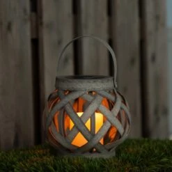 Laterne Mit Solarkerze Durban 2 Lm 2000 K IP44 Sensor Grau 9 Laterne Mit Solarkerze Durban 2 Lm 2000 K IP44 Sensor Grau -Angebote Licht Welt Store 693209 11020200 03