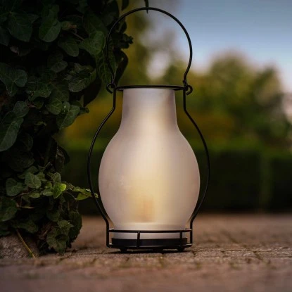 Solar-Laterne Bogota 3 Lm 1600 K IP44 Sensor Weiß 5 Solar-Laterne Bogota 3 Lm 1600 K IP44 Sensor Weiß – Bild 5