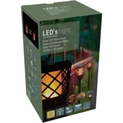 Solar-Laterne Rapanui Mit Erdspieß 2 W 50 Lm 1500 K IP65 Sensor Schwarz -Angebote Licht Welt Store 693233 11020200 09