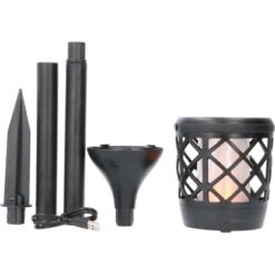 Solar-Laterne Rapanui Mit Erdspieß 2 W 50 Lm 1500 K IP65 Sensor Schwarz -Angebote Licht Welt Store 693233 11020200 11