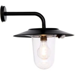 Solar-Wandleuchte Lagos 300 Lm 2200 - 2700K IP44 Schwarz