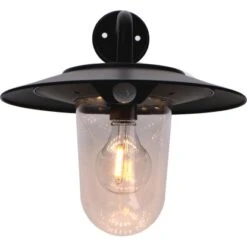 Solar-Wandleuchte Lagos 300 Lm 2200 - 2700K IP44 Schwarz -Angebote Licht Welt Store 693359 11020200 06