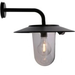Solar-Wandleuchte Lagos 300 Lm 2200 - 2700K IP44 Schwarz -Angebote Licht Welt Store 693359 11020200 07