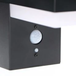 Solar-Wandleuchte 3,3 W 600 Lm 2700 K IP44 Sensor Schwarz -Angebote Licht Welt Store 693362 11020200 08