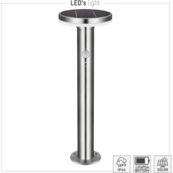 Solar-Wegeleuchte Porto 6 W 600 Lm 2700 K IP44 Sensor Rostfreier Stahl -Angebote Licht Welt Store 693391 11020200 03