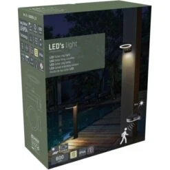 Solar-Wandleuchte Marseille 6 W 600 Lm 2700 K IP44 Sensor Schwarz -Angebote Licht Welt Store 693405 11020200 05