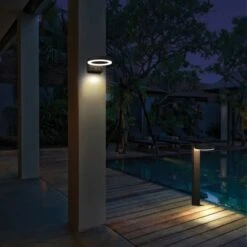 Solar-Wandleuchte Marseille 6 W 600 Lm 2700 K IP44 Sensor Schwarz -Angebote Licht Welt Store 693405 11020200 08