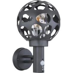 Globo Außenleuchte Hilario Mit Sensor Kunststoff Klar Anthrazit -Angebote Licht Welt Store 755221 3749 3