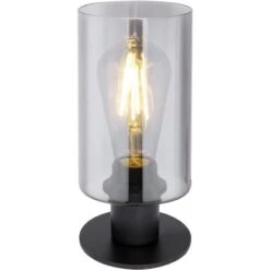 Globo Tischleuchte Hadera Metall Schwarz Matt