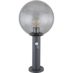 Globo Außenleuchte Hedwig Ø 25 Cm X 50 Cm Anthrazit Mit Sensor -Angebote Licht Welt Store 756214 3749 3